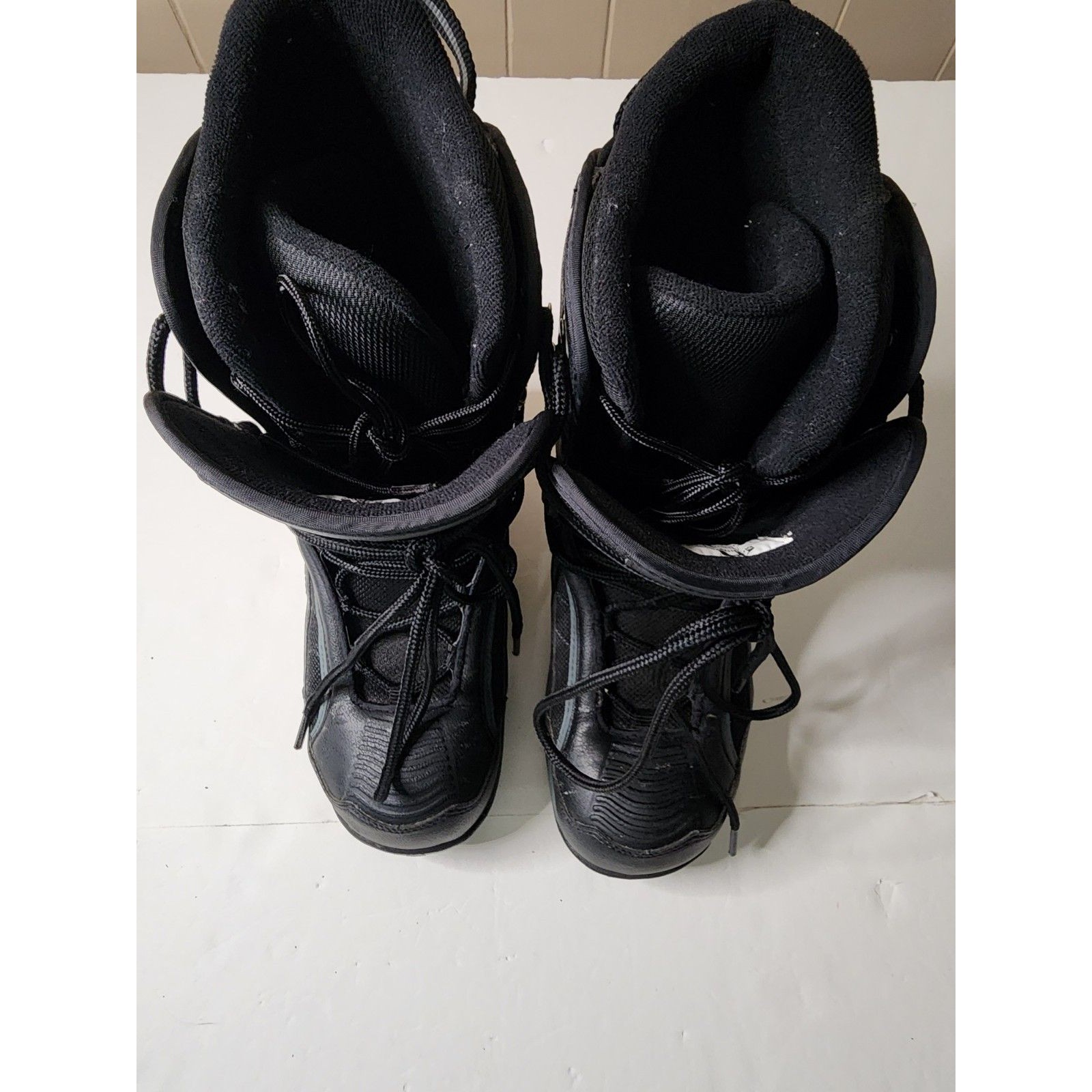 Morrow Rail Snowboard Boots Mens 9 Black Leather Lace Up — image 3 of 8